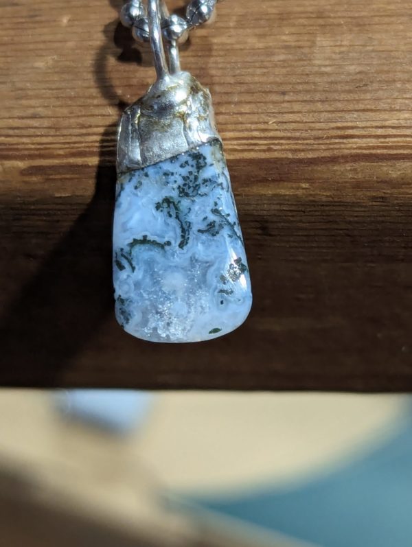 Baker Blue Agate Pendant - Image 4